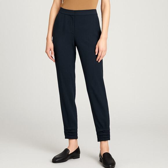 MaxMara Pants - Max Mara Jogger Style Black Ruched Hem Pants Size US 4